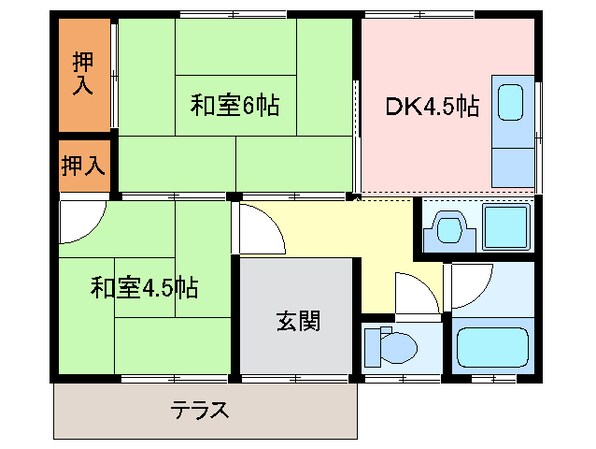 松阪駅 徒歩29分 1階の物件間取画像